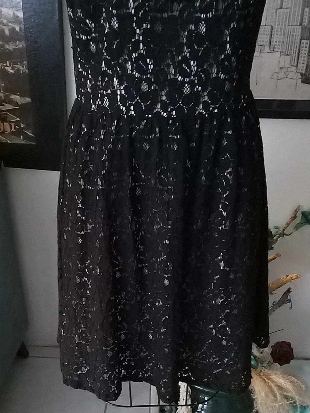 Karen Kane Black Lace Mini Dress - Picture 4 of 4
